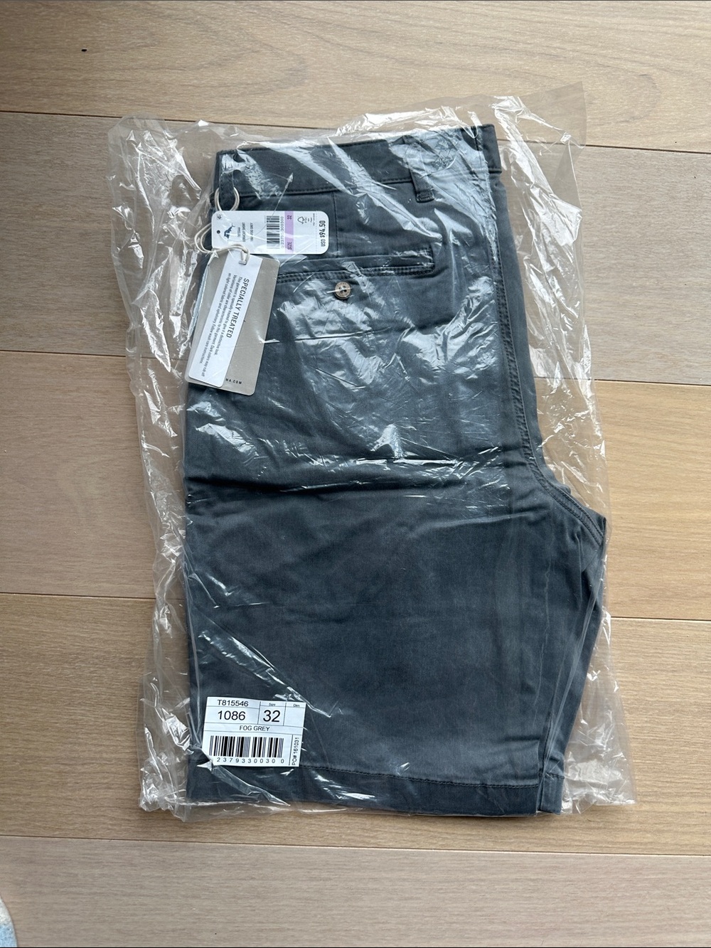 Tommy Bahama Slate Gray Flat Front Shorts